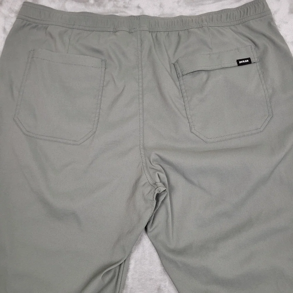 Prana Stretch Zion Field Pants Mens 2XL 42x32 Olive Green Outdoors Vented Hiking